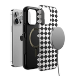 Salem's Hex | Black & White Checkered Case