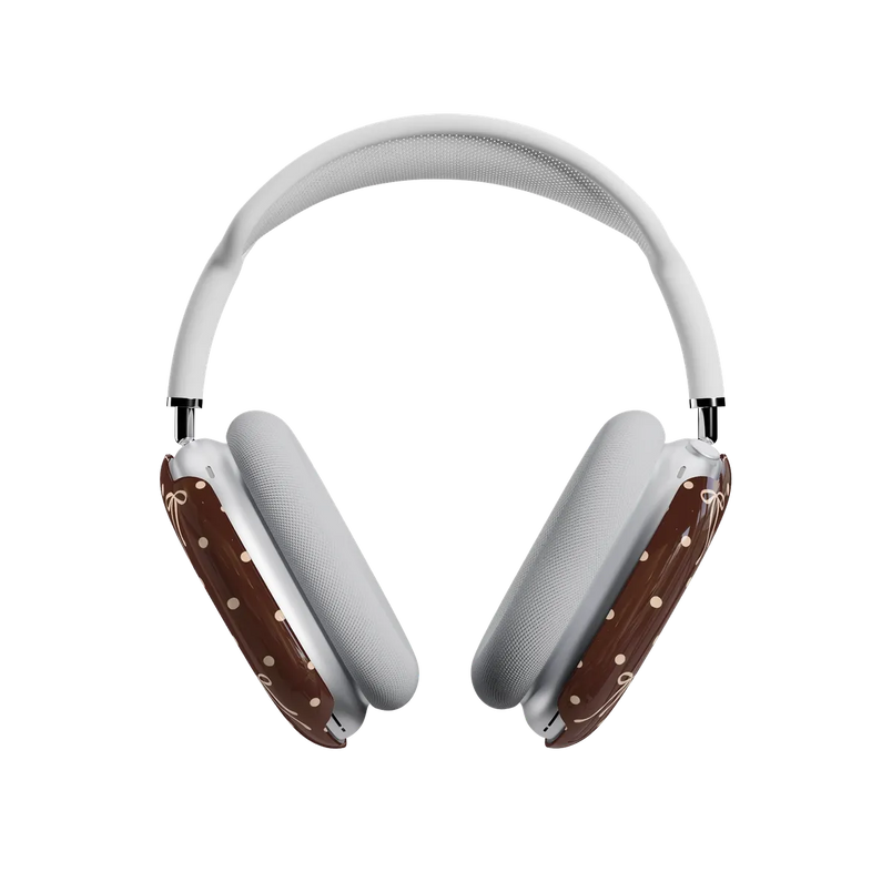 Teddy Bows | Brown Polka Dot AirPods Max Case