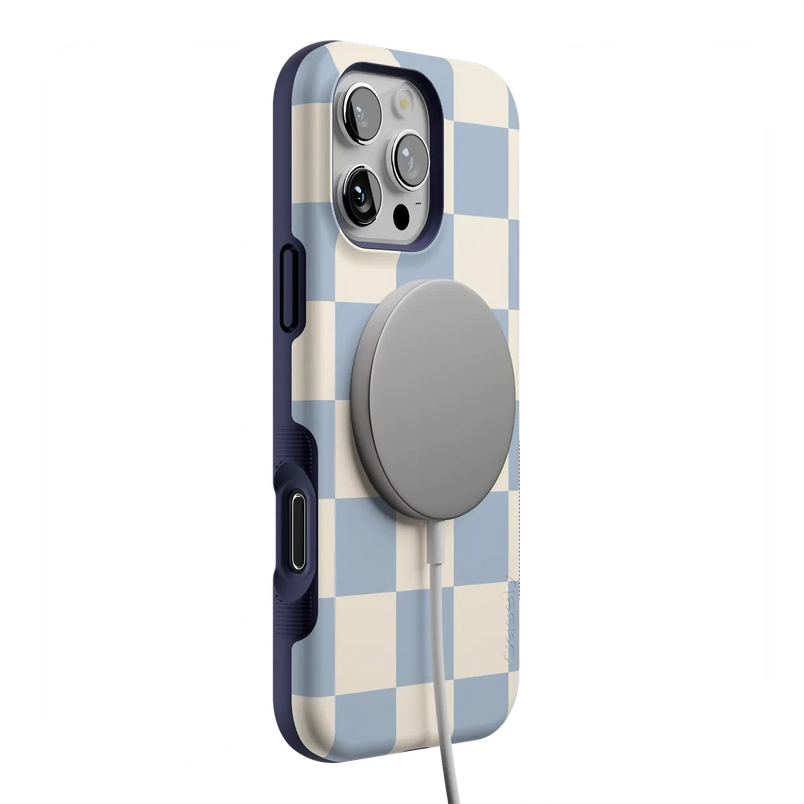 Fit Check | Light Blue Checkerboard Case