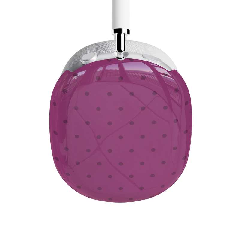 On the Dot | Plum Polka Dot AirPods Max Case