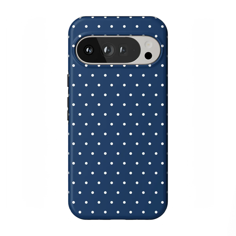 On the Dot | Navy Polka Dot Case