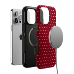 On the Dot | Maroon Polka Dot Case