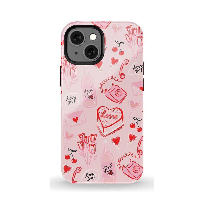 The Valentine's Collection | Love Doodles Case Phone Case Casetry Essential + MagSafe® iPhone 13 Mini