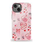 The Valentine's Collection | Love Doodles Case Phone Case Casetry Essential + MagSafe® iPhone 13