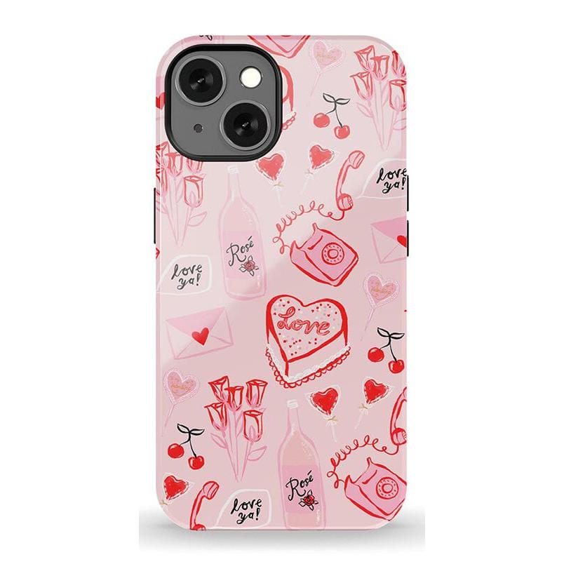 The Valentine's Collection | Love Doodles Case Phone Case Casetry Essential + MagSafe® iPhone 13
