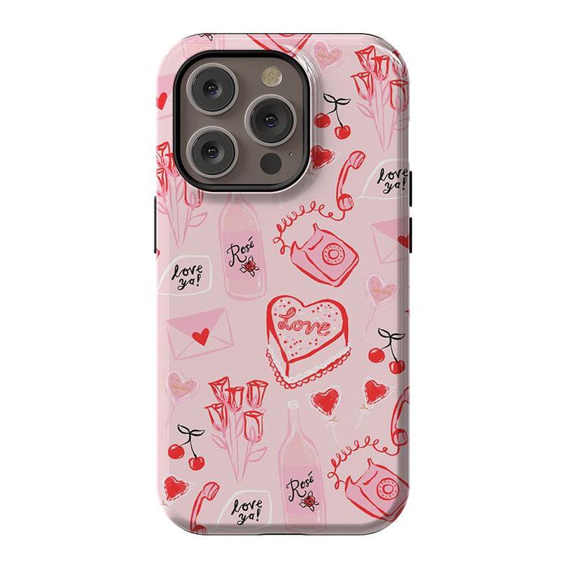 The Valentine's Collection | Love Doodles Case Phone Case Casetry Essential + MagSafe® iPhone 14 Pro