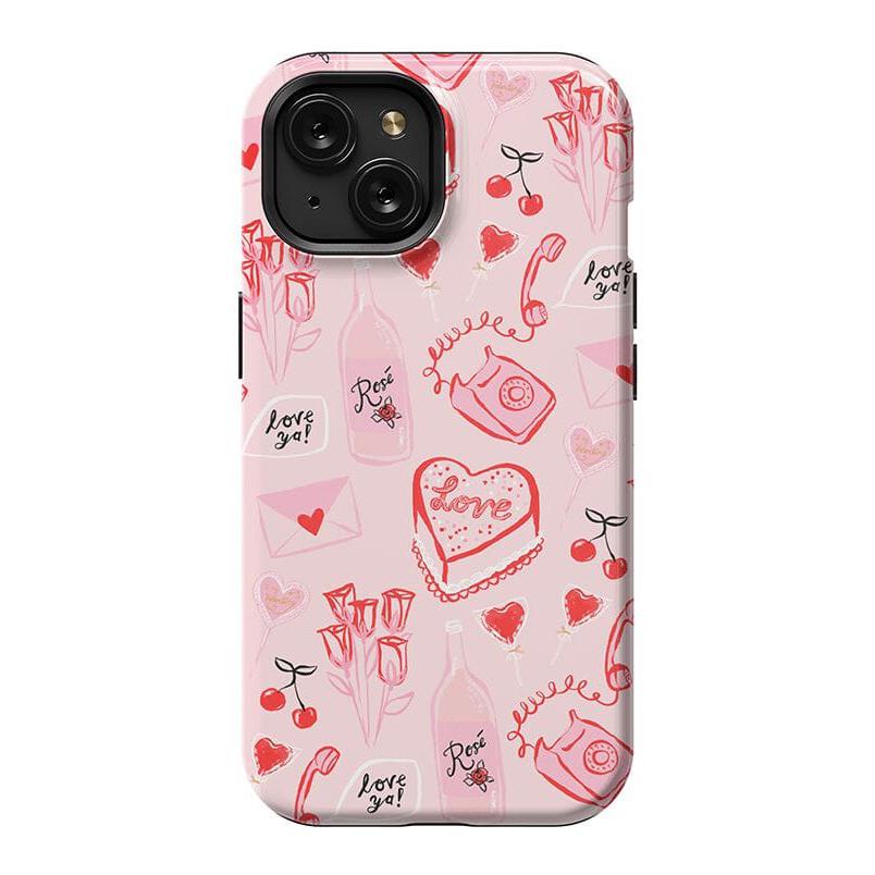 The Valentine's Collection | Love Doodles Case Phone Case Casetry Essential + MagSafe® iPhone 15