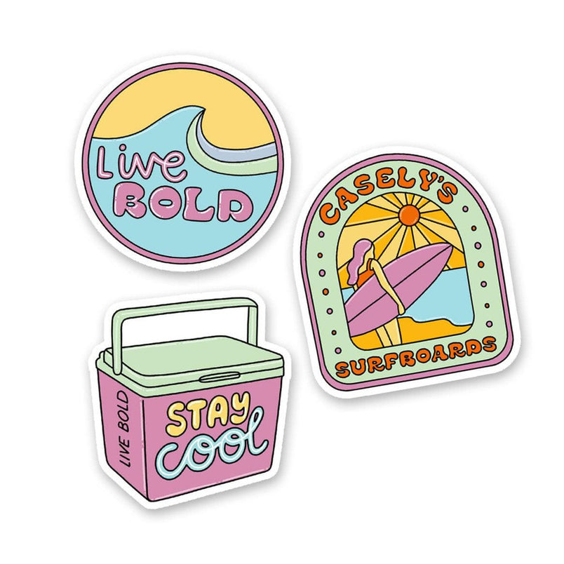 The Beach Day Pack Sticker Pack get.casely 