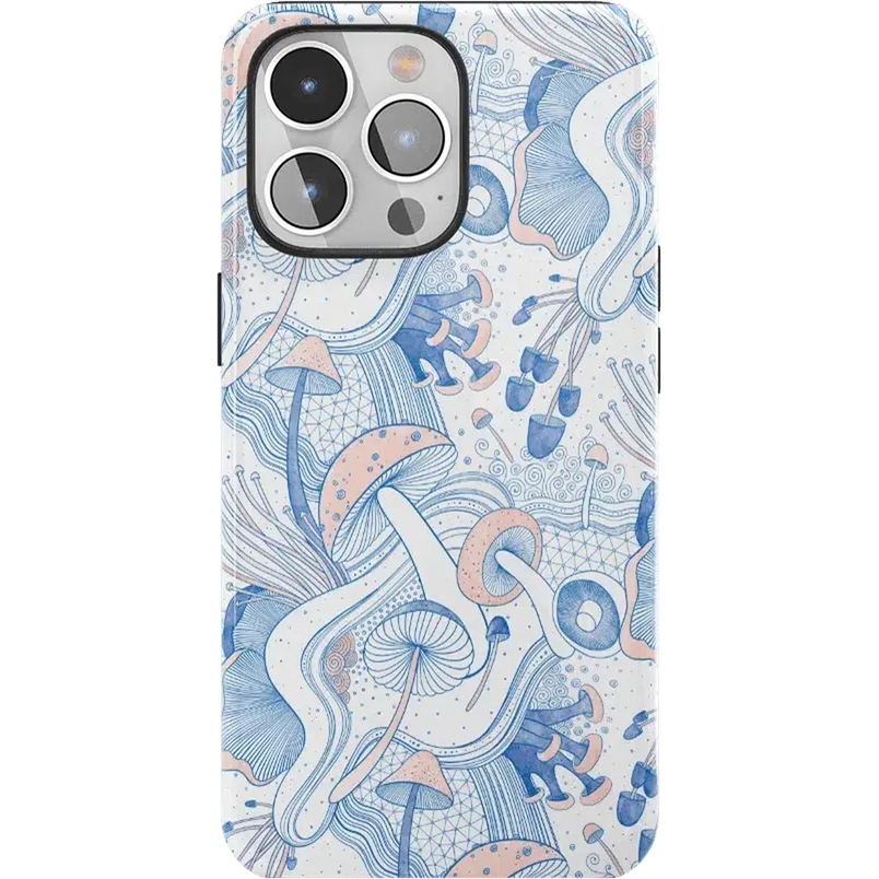 The Fun Guy | Enchanted Forest Mushroom Floral Case iPhone Case get.casely Essential + MagSafe® iPhone 15 Pro Max