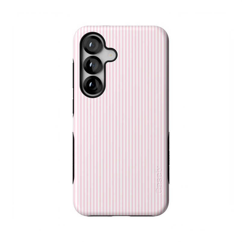 Stripes and the City | Light Pink Pinstripe Case - Galaxy S25
