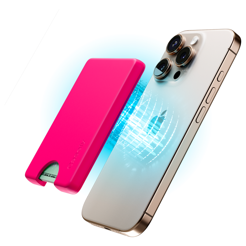 think-pink-neon-pink-magwallet view