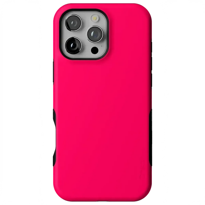 Think Pink | Solid Neon Pink Case iPhone Case get.casely Bold Flex + MagSafe® iPhone 16 Pro Max 