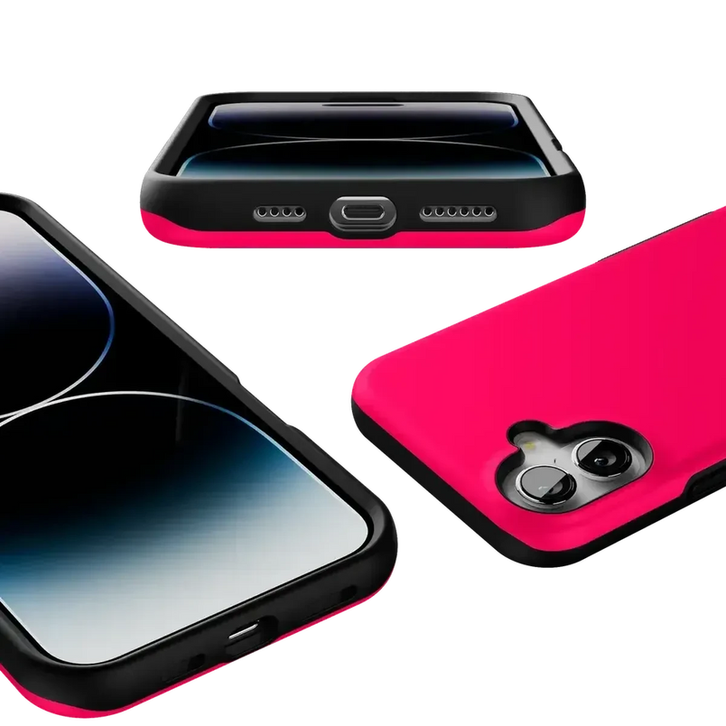 Think Pink | Solid Neon Pink Case iPhone Case get.casely 