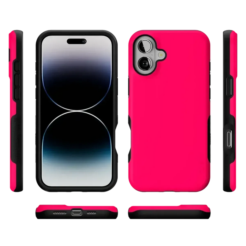 Think Pink | Solid Neon Pink Case iPhone Case get.casely 