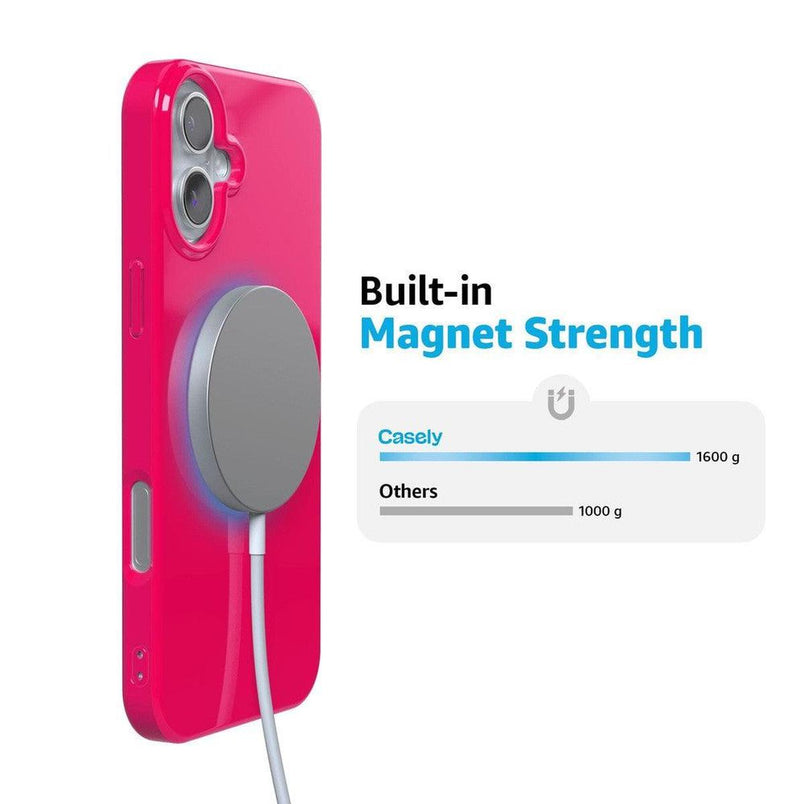 Think Pink | Solid Neon Pink Case iPhone Case get.casely 