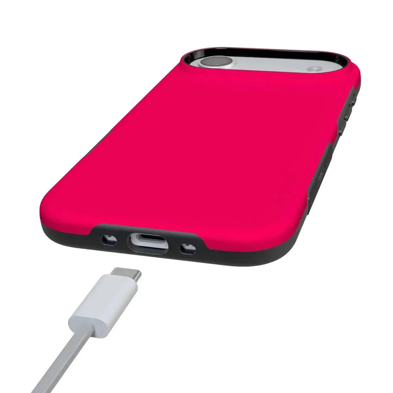Think Pink | Solid Neon Pink Case iPhone Case get.casely 