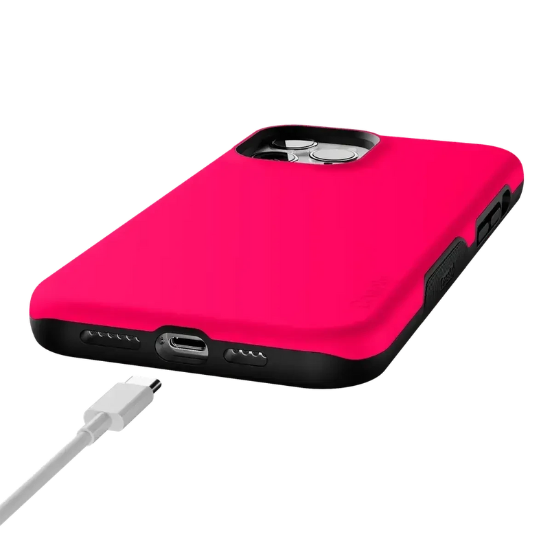 Think Pink | Solid Neon Pink Case iPhone Case get.casely 