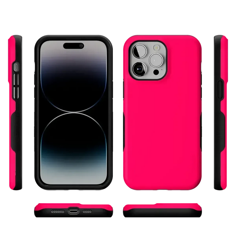 Think Pink | Solid Neon Pink Case iPhone Case get.casely 