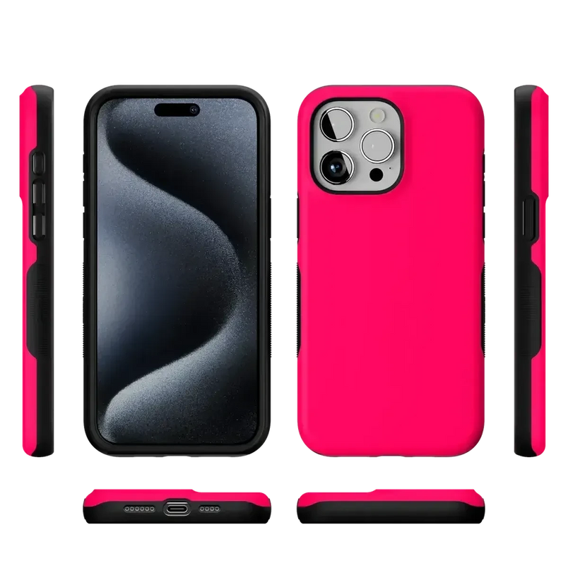Think Pink | Solid Neon Pink Case iPhone Case get.casely 