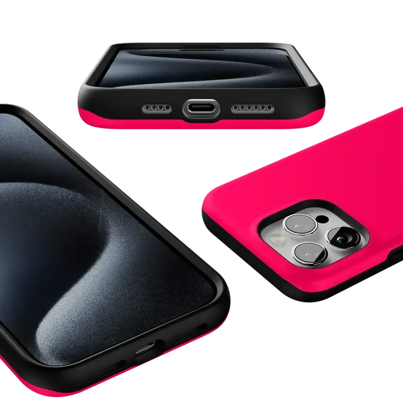 Think Pink | Solid Neon Pink Case iPhone Case get.casely 