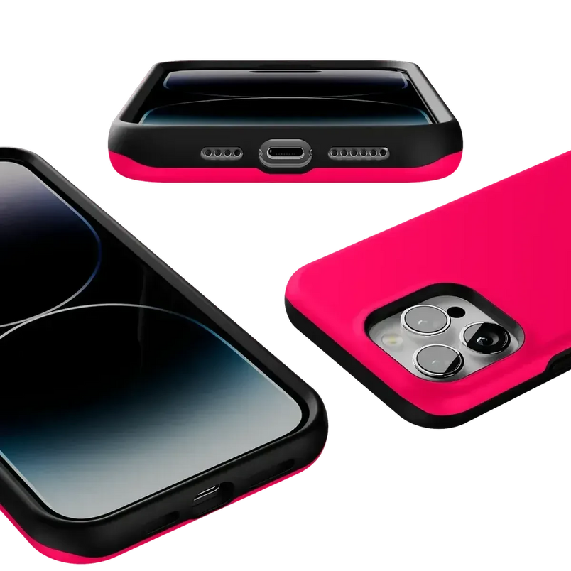 Think Pink | Solid Neon Pink Case iPhone Case get.casely 