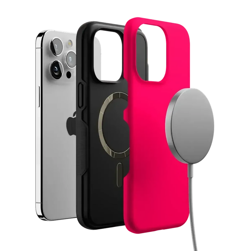 Think Pink | Solid Neon Pink Case iPhone Case get.casely 