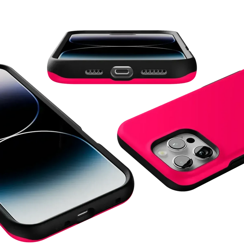 Think Pink | Solid Neon Pink Case iPhone Case get.casely 