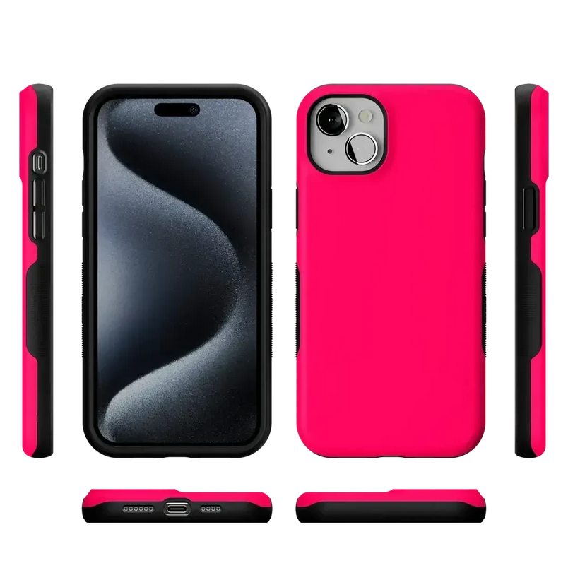 Think Pink | Solid Neon Pink Case iPhone Case get.casely 