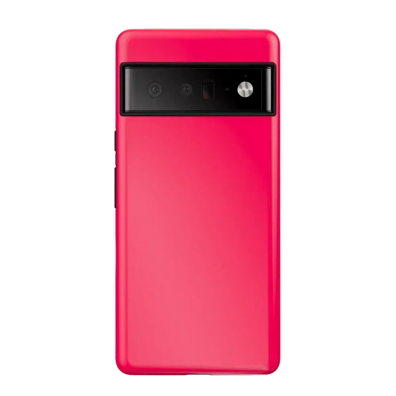 Think Pink | Solid Neon Pink Google Pixel Case Google Pixel Case Casetry Essential Google Pixel 6 Pro
