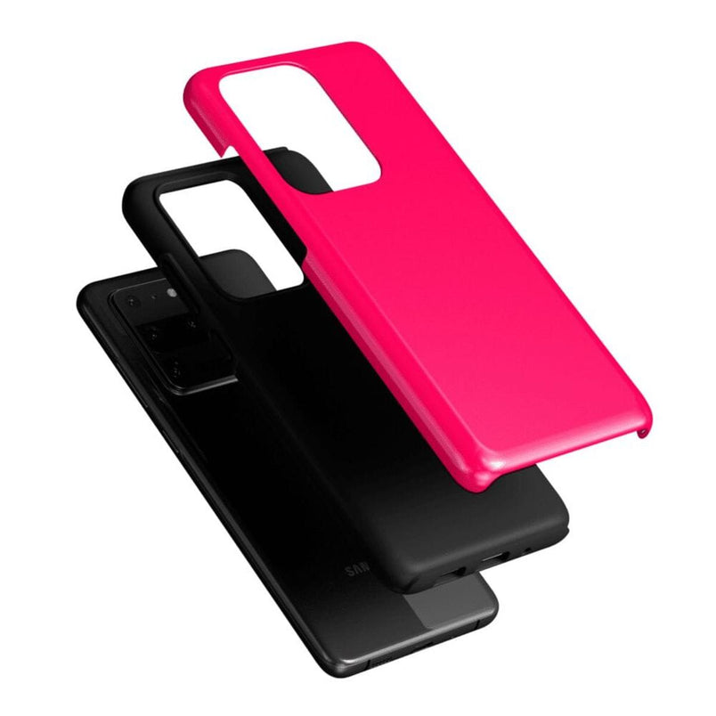Think Pink | Solid Neon Pink Samsung Case Samsung Case Casetry 