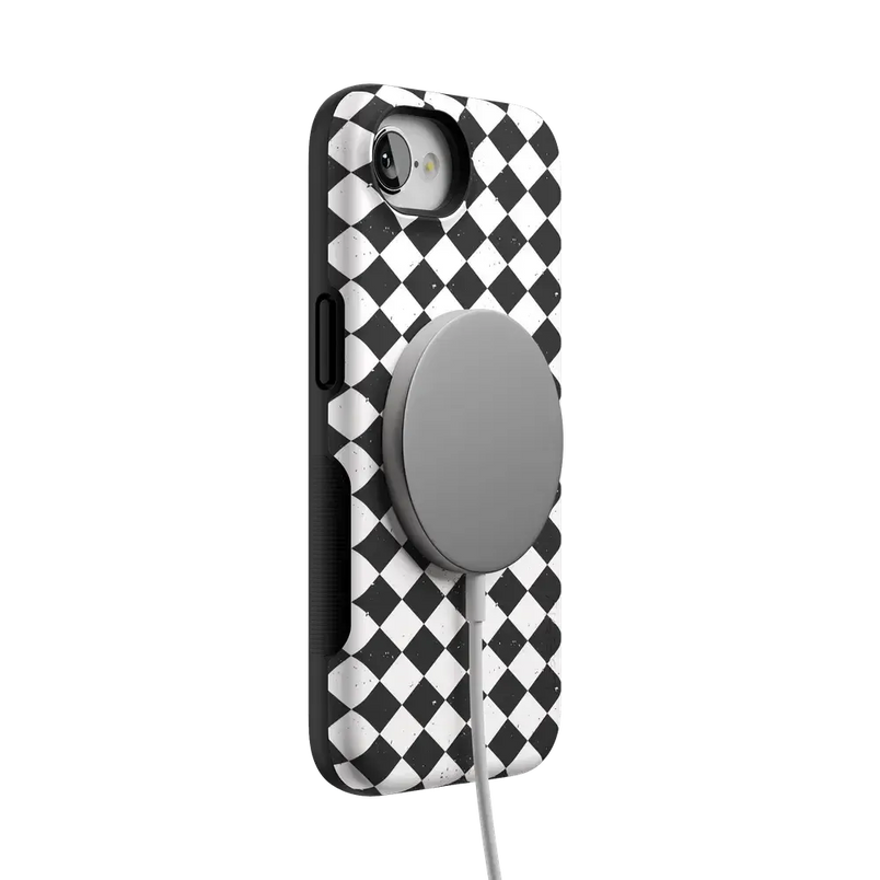 Salem's Hex | Black & White Checkered Case