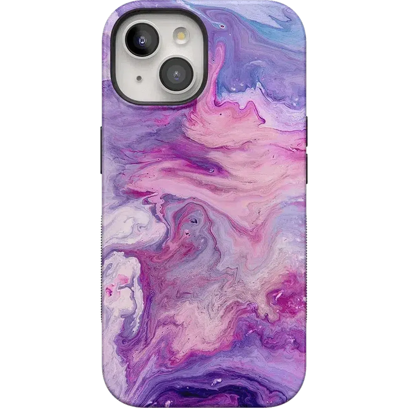Tie Dying Over You | Purple Marble iPhone Case iPhone Case get.casely Bold + MagSafe® iPhone 15 Plus