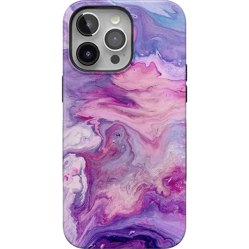 Tie Dying Over You | Purple Marble iPhone Case iPhone Case get.casely Bold + MagSafe® iPhone 15 Pro Max