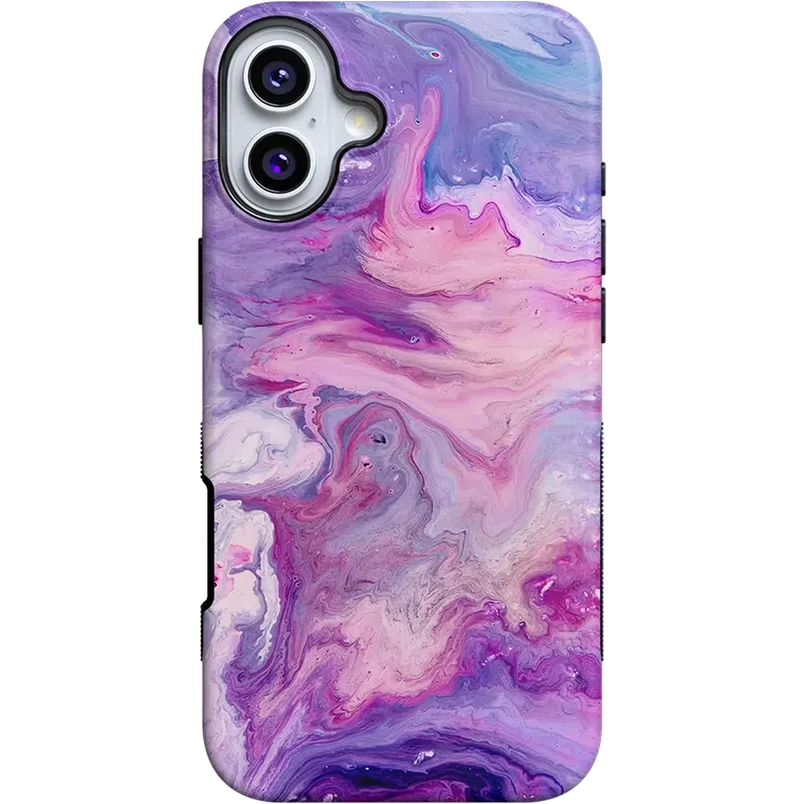 Tie Dying Over You | Purple Marble iPhone Case iPhone Case get.casely Bold + MagSafe® iPhone 16 Plus 