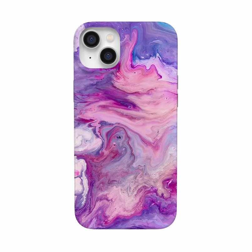 Tie Dying Over You | Purple Marble iPhone Case iPhone Case get.casely Classic + MagSafe® iPhone 14 Plus 