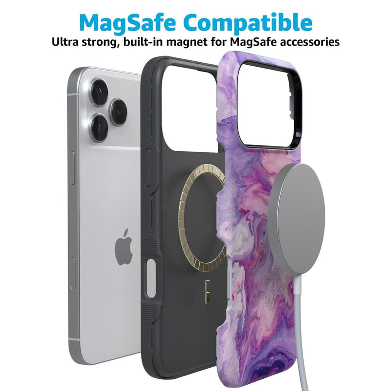 Tie Dying Over You | Purple Marble iPhone Case iPhone Case get.casely 