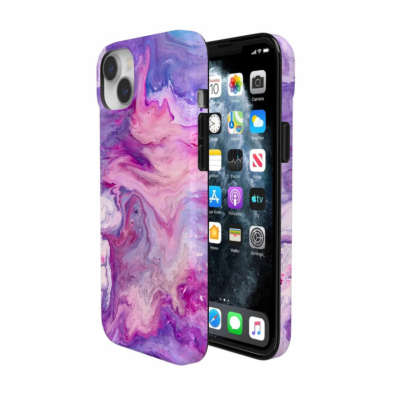 Tie Dying Over You | Purple Marble iPhone Case iPhone Case get.casely 