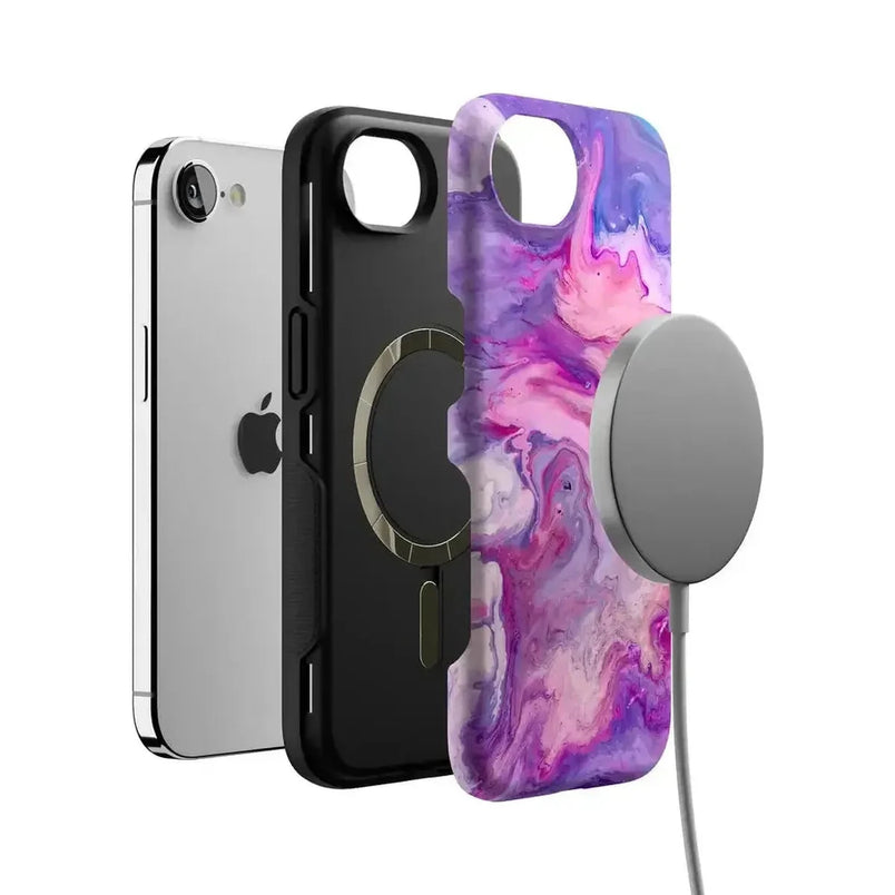 Tie Dying Over You | Purple Marble iPhone Case iPhone Case get.casely 