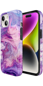 Tie Dying Over You | Purple Marble iPhone Case iPhone Case get.casely 