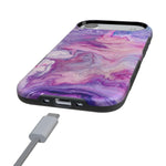 Tie Dying Over You | Purple Marble iPhone Case iPhone Case get.casely 
