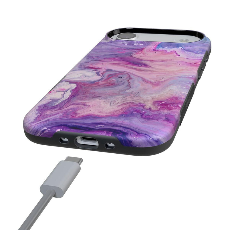 Tie Dying Over You | Purple Marble iPhone Case iPhone Case get.casely 