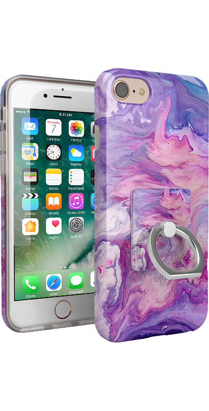 Tie Dying Over You | Purple Marble Phone Ring Phone Ring get.casely 