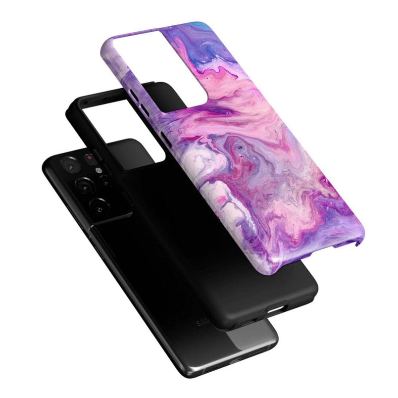 Tie Dying Over You | Purple Marble Samsung Case Samsung Case Casetry 