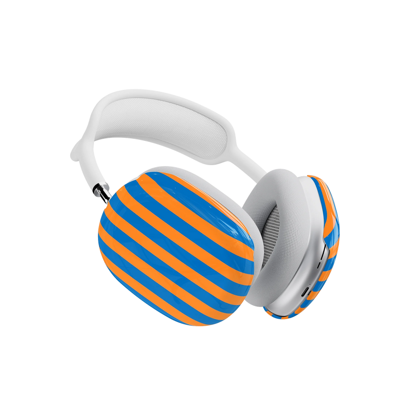 Go New York | Blue & Orange Stripes AirPods Max Case