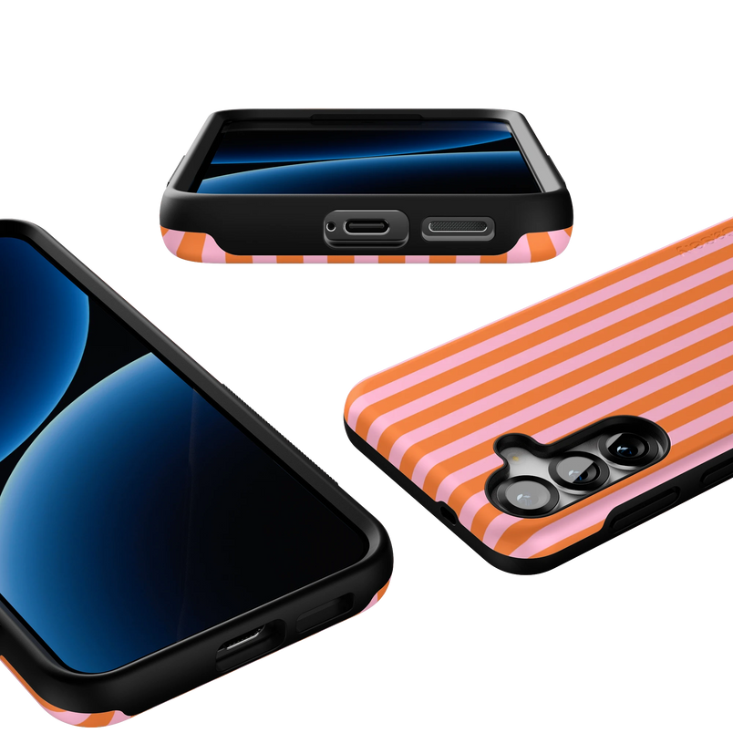 Perfect Stripes | Orange & Pink Stripes Case