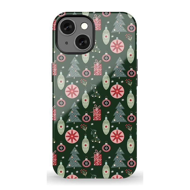 Tinsel Town | Christmas Ornament Case Phone Case Casetry Essential + MagSafe® iPhone 13