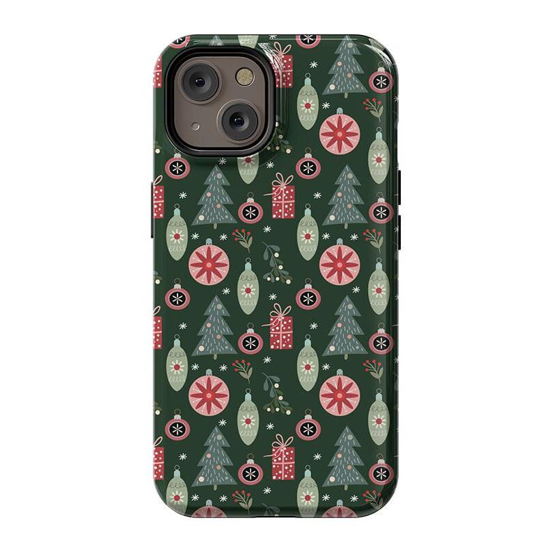 Tinsel Town | Christmas Ornament Case Phone Case Casetry Essential + MagSafe® iPhone 14