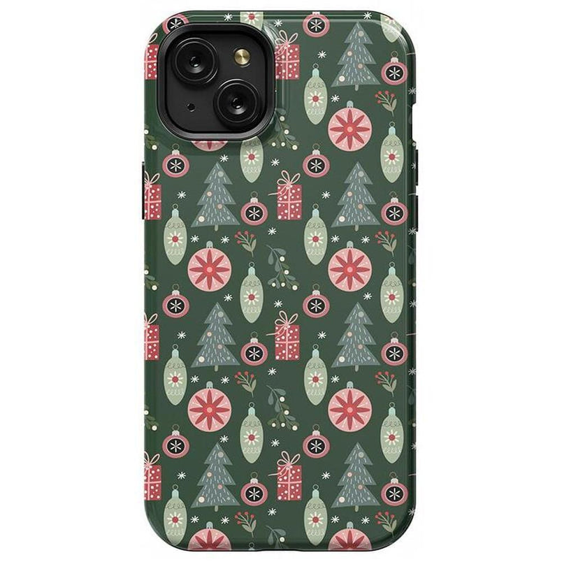Tinsel Town | Christmas Ornament Case Phone Case Casetry Essential + MagSafe® iPhone 15 Plus