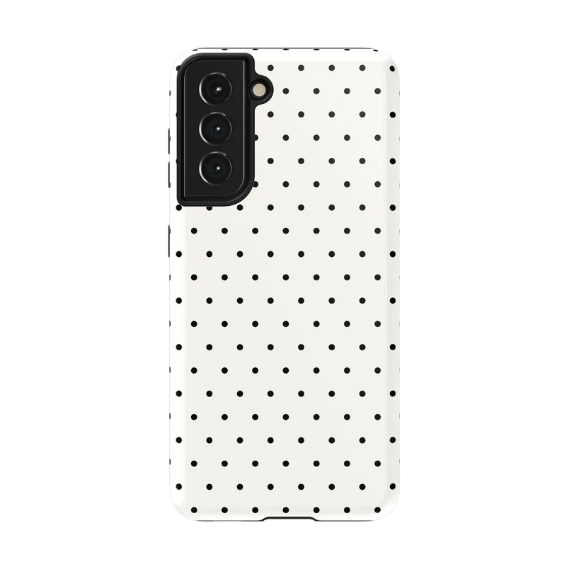 On the Dot | White Polka Dot Case