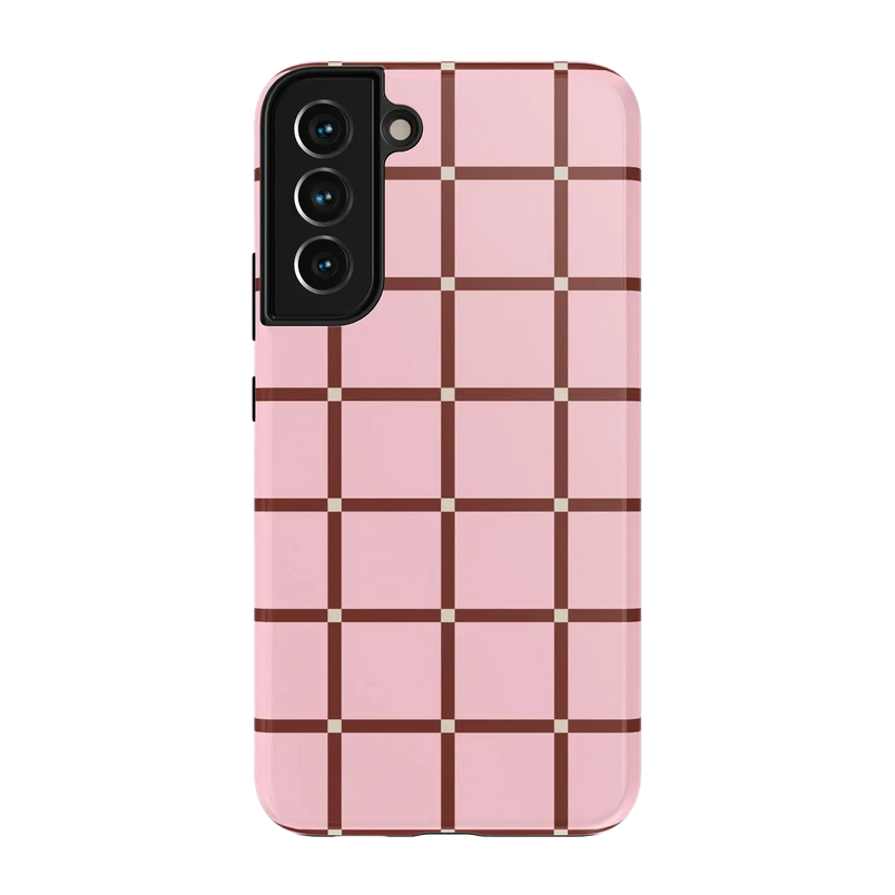 Uptown Gridlock | Pink Checkerboard Case